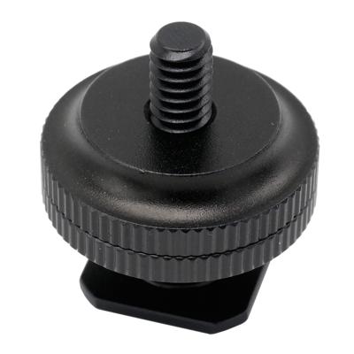 Caruba hotshoe adapter - Universal hotshoe --> 1/4" male schroefdraad (met spacer) Caruba hotshoe adapter - Universal hotshoe --> 1/4" male schroefdraad (met spacer)