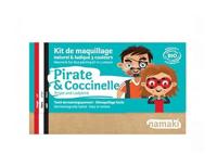 Namaki Kinder schmink - piraat & lieveheersbeestje - 3 kleuren - thumbnail