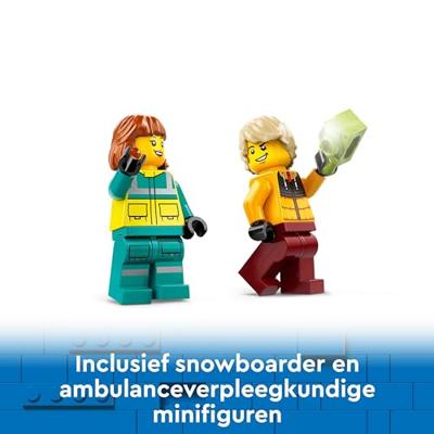 Lego city 60403 ambulance en snowboarder - thumbnail
