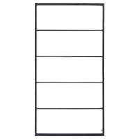 VidaXL Handdoekenrek 60x10x116 cm staal zwart - thumbnail