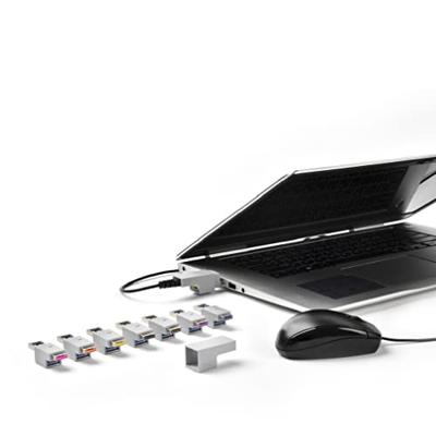 Smartkeeper LK03BK USB-kabelslot Zwart Zonder sleutel