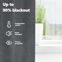 VidaXL Verduisterende gordijnen 2 pcs lichtgrijs 140 x 245 cm fluweel - thumbnail