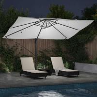 VidaXL Parasol zand 351 x 250 x 253 cm polyester en aluminium - thumbnail
