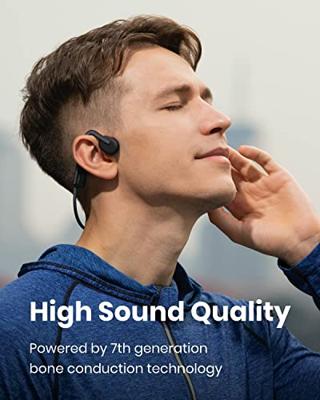 SHOKZ OpenMove Hoofdtelefoons Draadloos Neckband Sporten Bluetooth Grijs - thumbnail