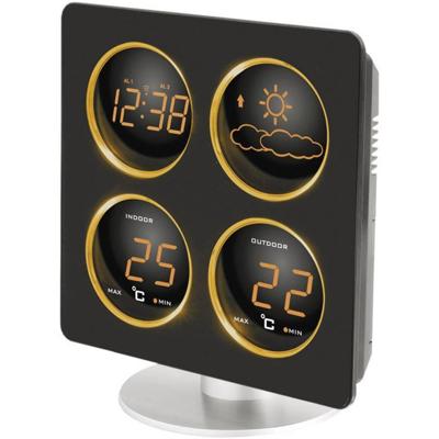 Techno Line TECHNOLINE - Techno Line WS 6830 - Wetterstation - Schwarz WS 6830 Draadloos weerstation Aantal sensoren max.: 1