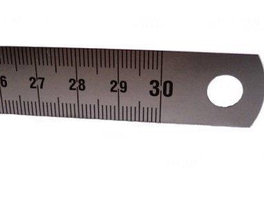 Vogel maatlat 300x18x0.5 rvs