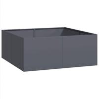 Plantenbak 100x100x40 cm staal antracietkleurig - thumbnail