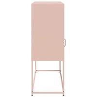 Dressoir 100,5x39x107 cm koudgewalst staal roze - thumbnail