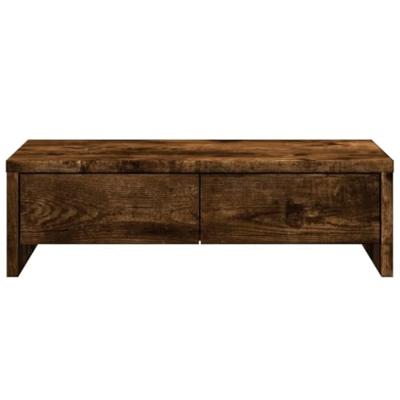 VidaXL Monitorstandaard met lades 50x27x15 cm hout gerookt eikenkleur VidaXL Monitorstandaard met lades 50x27x15 cm hout gerookt eikenkleur
