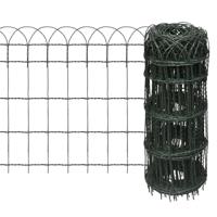 VidaXL Borderafscheiding 10x0,65 m gepoedercoat ijzer - thumbnail