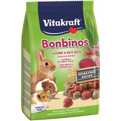 Vitakraft Bonbinos knaagdiersnack alfalfa & rode bieten 40g