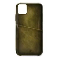 Senza Desire Leather Cover with Card Slot Apple iPhone 11 Pro Max Burned Olive - thumbnail