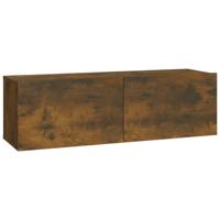 Tv-wandmeubels 4 st 100x30x30 cm gerookt eiken - thumbnail