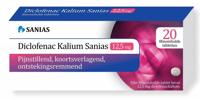 Sanias Diclofenac kalium 12.5mg 20 Tabletten - thumbnail