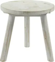 Countryfield bijzettafel jenita 25x25x25 cm whitewash - thumbnail