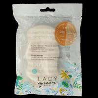 Lady Green Konjac lichaamsspons crushed walnut 1 Stuks - thumbnail