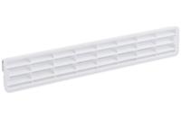 plintrooster met bevestigingsclips wit - thumbnail