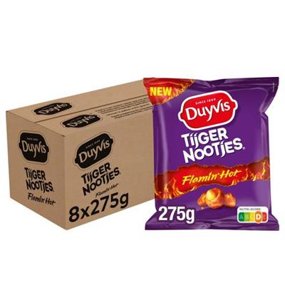 Duyvis - Tijgernootjes Flamin' Hot - 8x 275g
