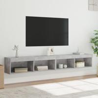 Tv-meubels met LED-verlichting 2 st 100x30x30 cm betongrijs - thumbnail