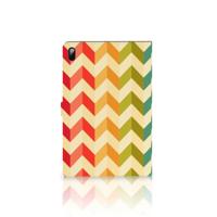 Samsung Galaxy Tab S7 FE | S7+ | S8+ Tablet Hoes Zigzag Multi Color - thumbnail