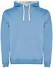 Roly RY1067 Men´s Urban Hooded Sweatshirt - Sky Blue 10/White 01 - XL - thumbnail
