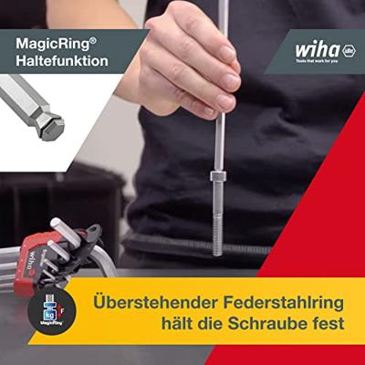 WIHA ErgoStar Inbussleutelset Kogelkop MagicRing 369R H9, 9-delig - thumbnail