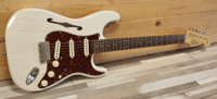 Fender Custom Shop Postmodern Thinline Strat Journeyman Relic, Aged White Blonde - thumbnail