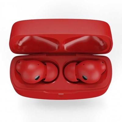 Urbanista Atlanta Hybrid Active Noise Cancelling Wireless Earbuds, Deep Bass Spatwaterbestendige Koptelefoon, Bluetooth Multipoint Oordopjes, Transparantie Modus, Draadloze Oplaadcase, Levendig Rood