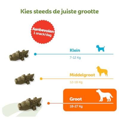 Whimzees Krokodil Large 6st