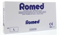 Romed Vinyl handschoen niet steriel gepoederd L 100 Stuks - thumbnail