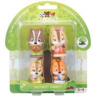 KLOROFIL Lot van 4 notenfamiliefiguren - thumbnail