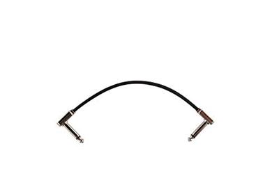 Ernie Ball 6226 Flat Ribbon Patch Cable patchkabel haaks 15 cm platte jacks zwart