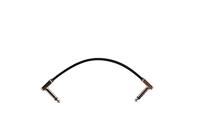 Ernie Ball 6226 Flat Ribbon Patch Cable patchkabel haaks 15 cm platte jacks zwart - thumbnail