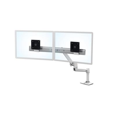 Ergotron LX Dual Arm Direct Desk Mount Monitor-tafelbeugel 38,1 cm (15) - 63,5 cm (25) Wit In hoogte verstelbaar, Draaibaar, Kantelbaar, Zwenkbaar