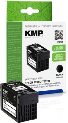 KMP Inktcartridge vervangt Epson 27XXL, T2791 Compatibel Zwart E238 1627,4201 KMP Inktcartridge vervangt Epson 27XXL, T2791 Compatibel Zwart E238 1627,4201