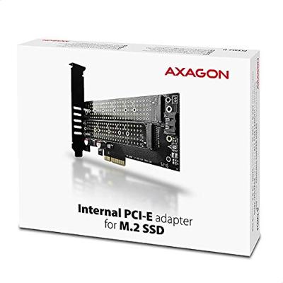 AXAGON PCEM2-D PCI Express kaart PCIe Geschikt voor: 2230, 2242, 2260, 2280, 22110