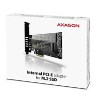 AXAGON PCEM2-D PCI Express kaart PCIe Geschikt voor: 2230, 2242, 2260, 2280, 22110 - thumbnail
