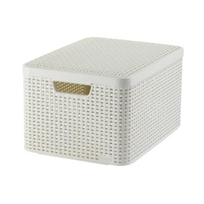 Curver Style mand L met deksel ivoor