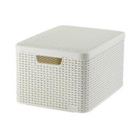 Curver Style mand L met deksel ivoor - thumbnail