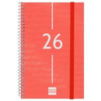 Agenda Finocam YEAR Rood 11,7 x 18,1 cm 2026 - thumbnail