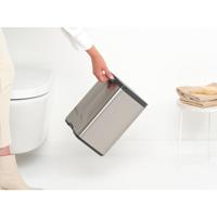 Brabantia Bo Afvalemmer 7 liter - Matt Steel Fingerprint Proof - thumbnail