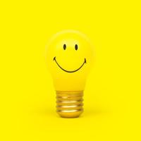 Oplaadbare smiley lamp - thumbnail