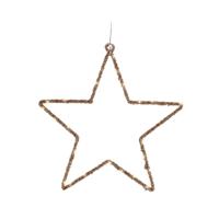 Kerstster Lumineo Gouden 38 x 38 cm - thumbnail