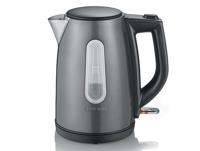 Severin WK 9540 waterkoker 1 l Zwart, Grijs, Metallic 2200 W - thumbnail