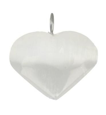 Hartvormige Hanger van Seleniet