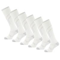 Poederbaas Skisokken Lightweight 6-pack Wit-43/46 - thumbnail