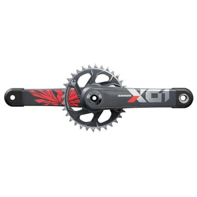 SRAM crankstel "x01 eagle" crankset x01 eagle 32t boost 165mm oxy red