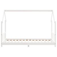 Kinderbedframe 90x190 cm massief grenenhout wit - thumbnail