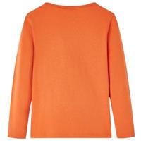 Kindershirt met lange mouwen eekhoornprint 104 oranjebruin - thumbnail