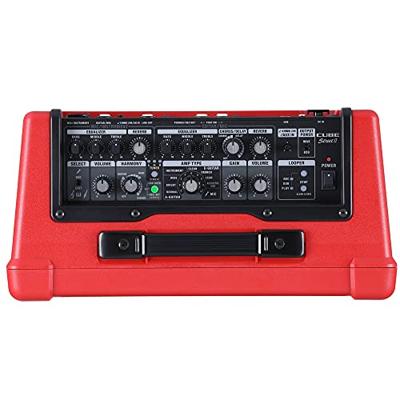 Boss CUBE-ST2-R Cube Street II Red mobiele stereo versterker voor muziekinstrumenten en zang